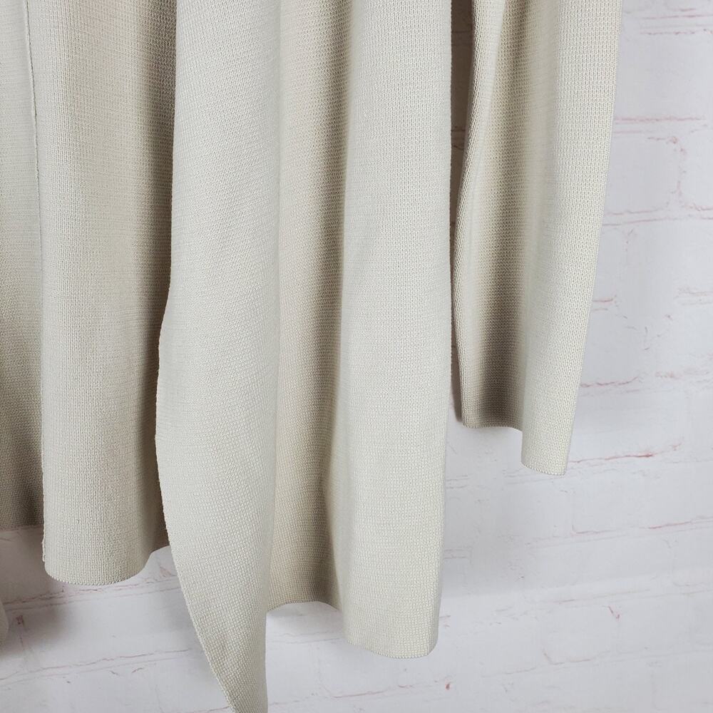 Eileen Fisher Silk Organic Cotton Open Front Cardigan Sweater Size M Draped - Picture 4 of 11